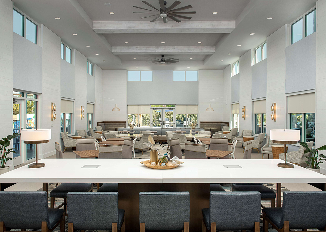 Homewood Suites Destin Florida Greatroom with Communal Table