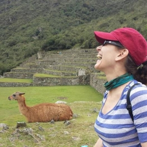 Laurie Lee in Machu Picchu